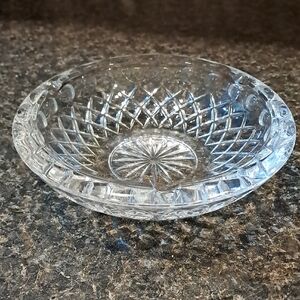 Elegant Crystal Cut Glass Heavyweight "Highlights" Ashtray